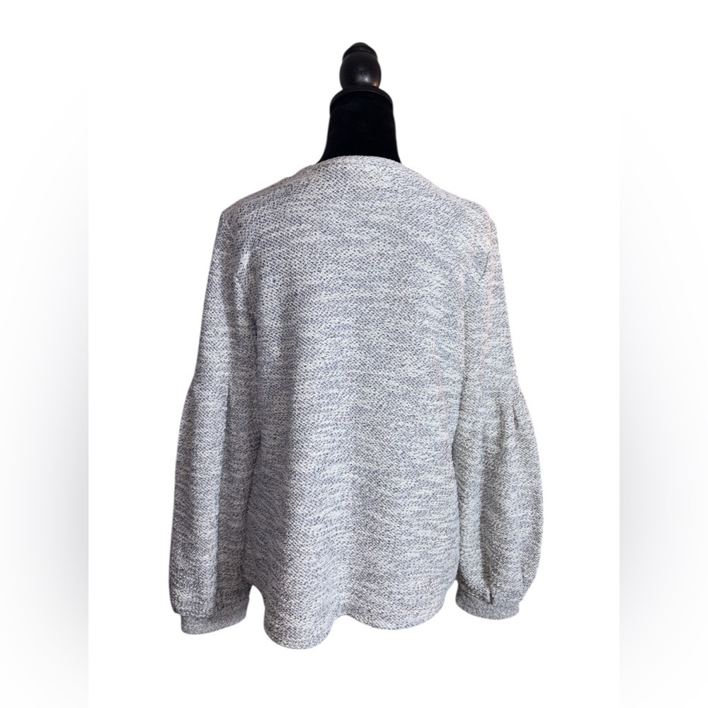 Style&co Women’s Neutral Lurey Puff Sleeve Sweater Size Small - Picture 6 of 12